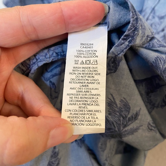 Dinosaur Button Down Shirt The Children’s Place size 10/12 - Picture 7 of 7